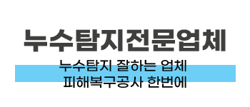 부산 누수탐지 및 피해복구공사 전문